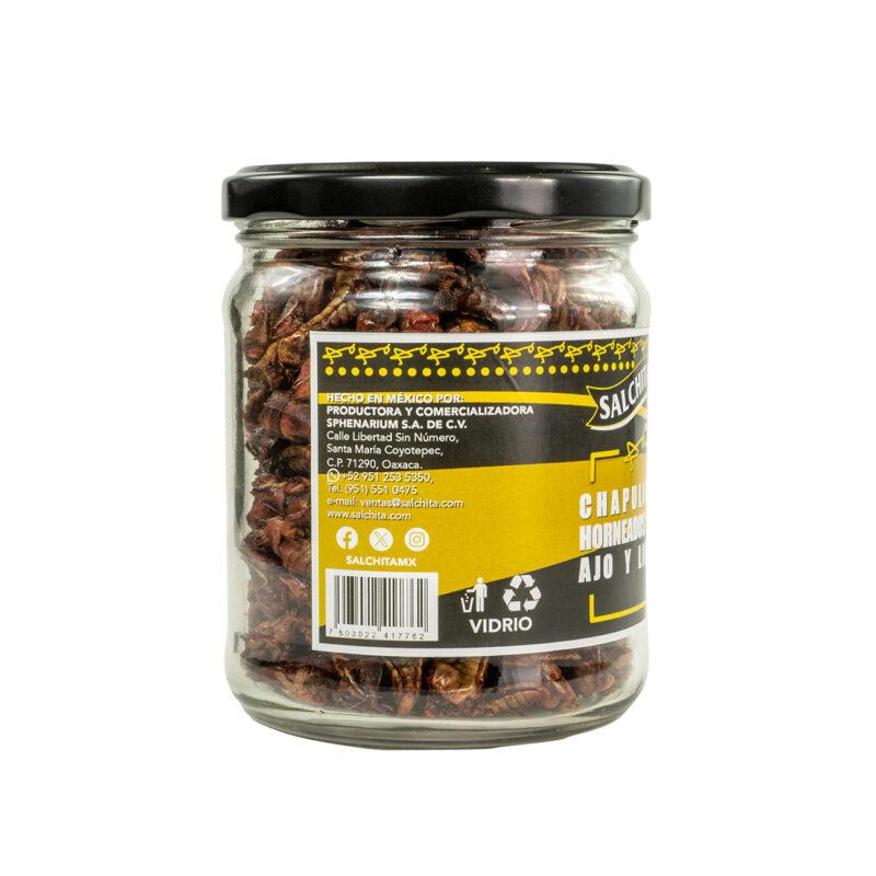 SALCHITA Chapulines horneados con ajo y limón - Image 2