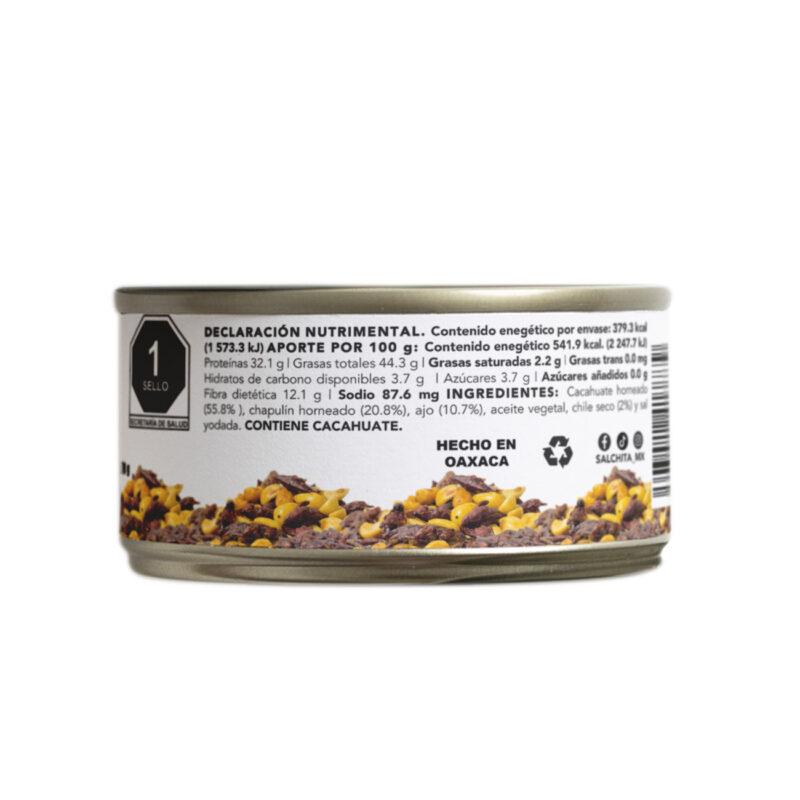 SALCHITA Chapulata: cacahuates fritos con chapulines, ajo y chile - Image 3